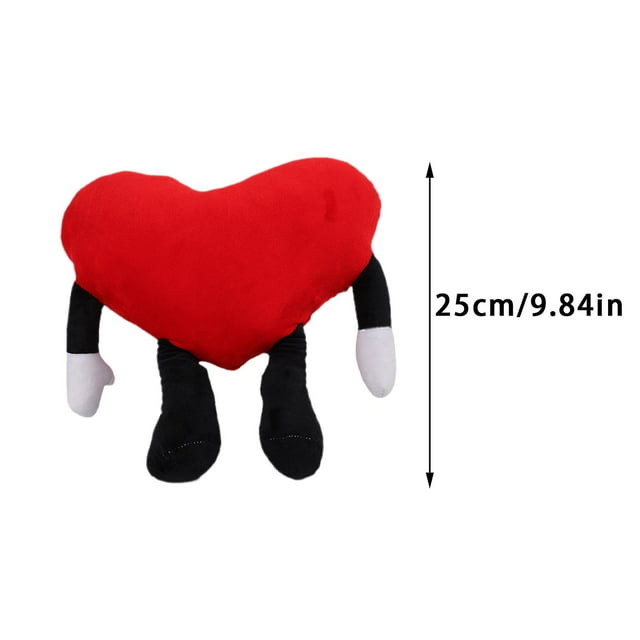 Peluche Bad Bunny Heart Un Verano Sin Ti 25 cm rojo