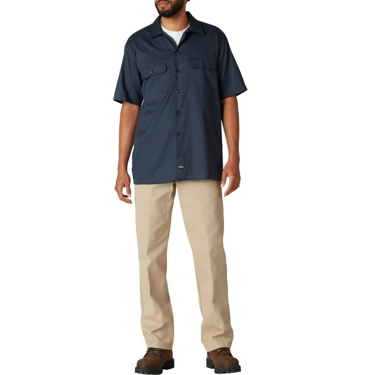 Genuine Dickies Men's FLEX Short Sleeve Work Shirt with Temp