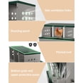 thumbnail image 4 of Edtara 6-Compartment Poultry Nesting Box, Durable Galvanised Steel With Legs, Inclined Laying Nests, Ventilation, and Easy Egg Collection, 4 of 6
