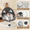 thumbnail image 3 of babyeap Baby Swing for Infants - Smart Electric Swing with Bluetooth Control 5-point Harness,5 Sway Speed,10 Lullabies(Gray 2), 3 of 7