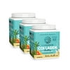 Sunwarrior - Vegan Collagen Building Protein Peptides with Hyaluronic Acid & Biotin - Tahitian Vanilla - (3 Pack)
