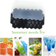 thumbnail image 4 of 2 bandejas de hielo apilables de nido de abeja 37 rejillas - negro con tapa + azul cielo con tapa MFZFUKR CPB-US-CJZ148-10, 4 of 5