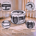 thumbnail image 7 of Pop up Dog Playpen, Foldable Portable Pet Playpen for Dogs Cats Puppies Rabbits Chickens, Pet Tent for Indoor Outdoor Travel Camping, 7 of 7