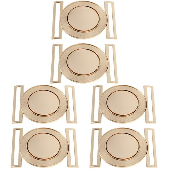 Narrster 6 pcs Zinc Alloy Belt Buckles Interlock Buckles Cloth Decorative Buckles