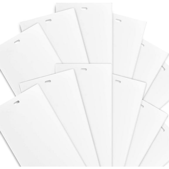 White Vertical Replacement Blinds Slats Sliding Door Window Patio (12 Pack)