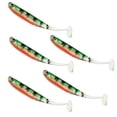 thumbnail image 1 of 5 uds señuelos de pesca hundidos cebos de suave accesorios de pesca Tipo 4 Sharpla Señuelos de pesca suaves, 1 of 8