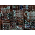 thumbnail image 1 of Ahgly Company Indoor Rectangle Patchwork Light Blue Transitional Area Rugs, 7' x 10', 1 of 4