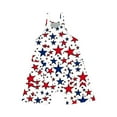 thumbnail image 5 of Edvintorg 4Th Of July Girls Romper Fashion Printed Sleeveless Thin Strap Overalls with Pockets Summer Holiday Casual Jumpsuit Shorts 5-14 Years, 5 of 5