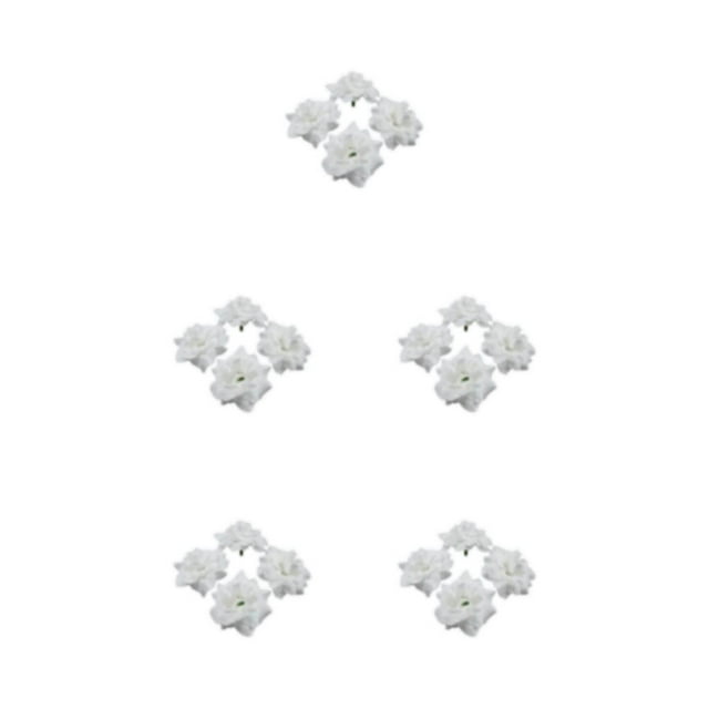 relayinert 50pcs/set Soft Texture Realistic Appearance - Stunning Displays Soft Texture White 4.5cm 5Set