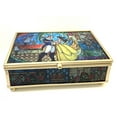 thumbnail image 5 of Disney Beauty and the Beast Jewelry Box- Glass Jewelry Case with Stained Glass Belle and the Prince Design Jewelry, 5 of 5