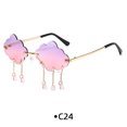 thumbnail image 1 of personalized raindrop frameless sunglasses  cloud sunglasses party funny ocean sunglasses, 1 of 7