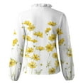thumbnail image 5 of Cyber&Monday Deals Dyegold Womens Tops Dressy Casual Womens Summer Tops Long Sleeve Fashion Floral Ruffle V Neck Blouses Plus Size Shirts for Work Business Casual T Shirts, 5 of 5