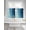 Blue, variant on Blue Teal Ombre Bathroom Window Curtain, Coastal Beach Modern Abstract Art Light Filtering Coffee Kitchen Curtains, Bedroom Living Room Curtains 2 Panel 84"x45"