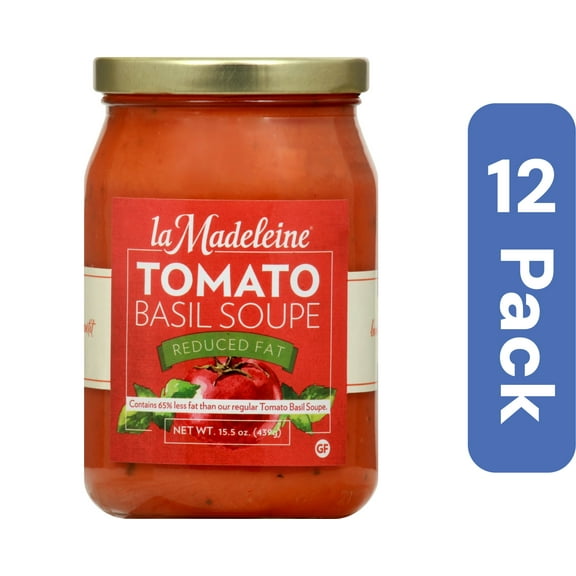 La Madeleine Soup Tomato Reduced Fat 15.5 oz (Pack of 12)