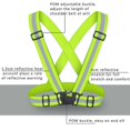 thumbnail image 3 of Hi Viz Vis Vest Safety Belt Men High Visibility Reflective Waistcoat Strap, 3 of 5