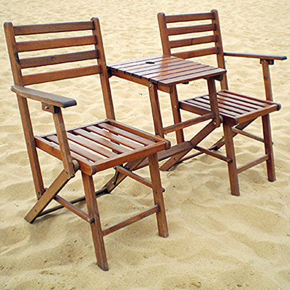A&B Home Folding Attached Chairs and Table - Walmart.com
