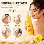 Tgideas Sulfur Body Wash & Shampoo - Deep Cleansing Daily Care - 500ml