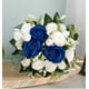 thumbnail image 3 of XmhyTop Ramos de boda para novia y dama de honor, rosas color champán, flores artificiales blancas, ramo para boda, fiesta, decoración de la iglesia, 3 of 5