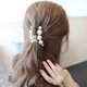 thumbnail image 3 of 2 uds. Pinzas en forma de garra para el cabello con perlas grandes, pinzas para el cabello blancas, pinzas para el cabello con sujeción fuerte, pinzas para el cabello grandes, pasadores, acc, 3 of 4