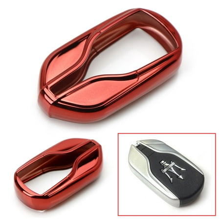 - iJDMTOY Chrome Finish Red TPU Key Fob Protective Cover Case For 2013-up Maserati Quattroporte, Ghibli, 2017-up Levante