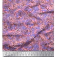 thumbnail image 1 of Soimoi Satin Silk Fabric Dot & Rose Floral Printed Fabric 1 Yard 42 Inch Wide, 1 of 3