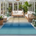 thumbnail image 2 of Area Rugs 3'x5', Blue Beige Ombre Carpet Runner Indoor Outdoor Rugs Home Decor Aesthetic, Contemporary Art Abstract Aesthetics Non Slip Mats Washable Accent Rug for Living Room Bedroom, 2 of 8