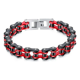 thumbnail image 2 of Pulsera Biker Cadena De Bicicleta Moto Rock Punk Para Hombre Xtellar rojo, 2 of 4