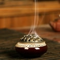 thumbnail image 5 of Dark Blue Aroma Diffuser 10x7 cm Sandalwood Incense Burner with Ice Kiln Glaze Ceramic Design by Dusknt Home Decor Essential Oil Diffuser, 5 of 9