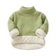 thumbnail image 1 of Suéter Para Niños Otoño Invierno Niños Cuello Redondo Jersey Felpa Gruesa Suéter Verde Odeerbi LM103-2876, 1 of 4