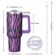 thumbnail image 2 of Leopard Print 40oz Tumbler– Stainless Steel Insulated Tumbler with Handle and Straw, Large Capacity Travel Cup for Hot & Cold Drinks, 2 of 6