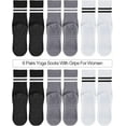 thumbnail image 2 of Non-Slip Studio Socks 6 Pairs with Grips for Women - Pilates, Yoga, Barre, Ballet, Dance, 2 of 5