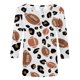 thumbnail image 4 of Fiudx Ofertas Flash Artículos En Oferta Blusa Holgada con Estampado de Pascua y Cuello Redondo Retro de Manga Tres Cuartos a La Moda para Mujer, 4 of 4