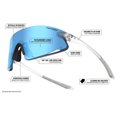 thumbnail image 2 of Gafas de Sol Tifosi Optics Vogel XC Satin Clear con Espejo Azul Cielo, 2 of 8