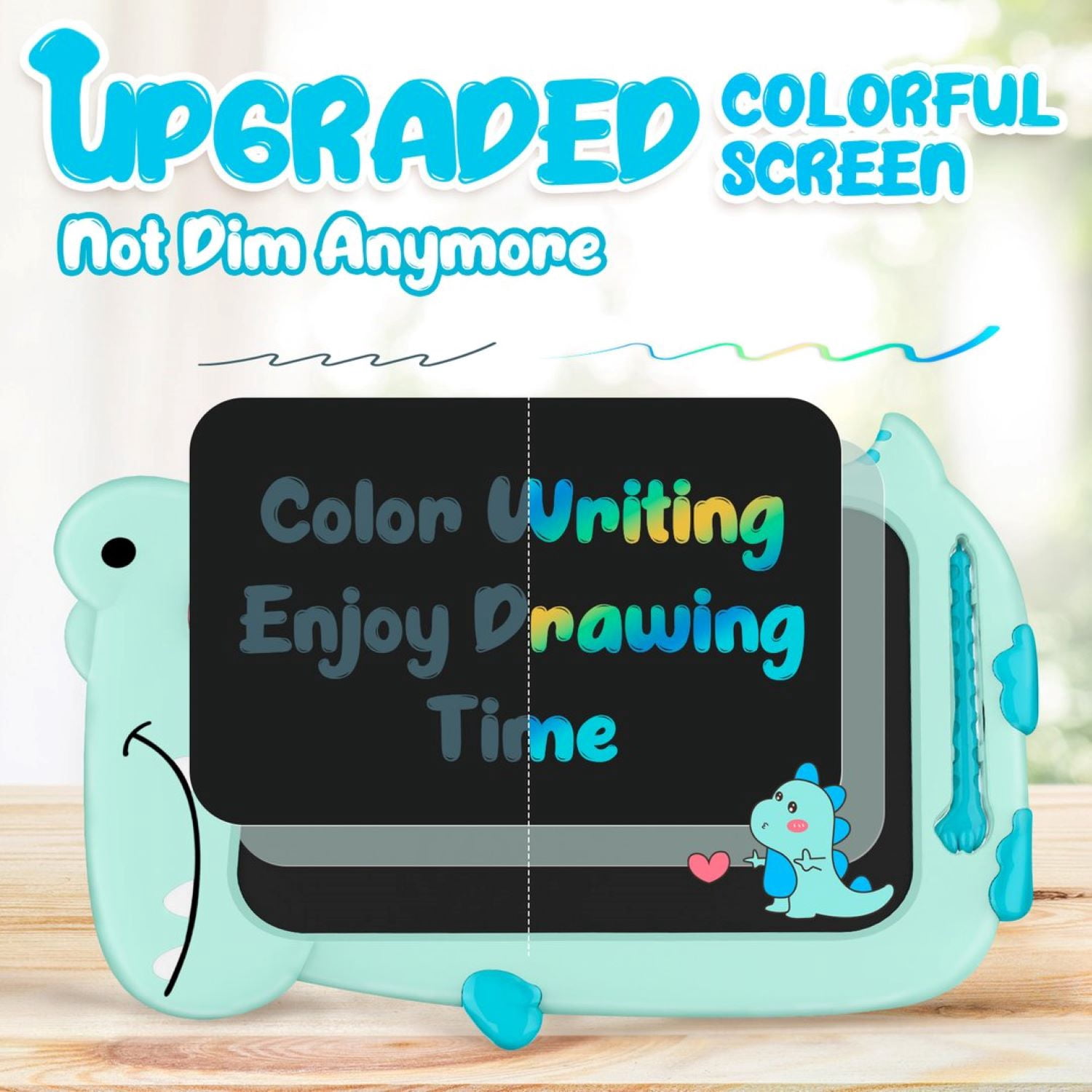 CHEERFUN LCD Writing Tablet for Kids Gift, 10" Dinosaur Doodle Board Toddlers Toys for Boys Girls