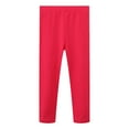 thumbnail image 2 of Gvdentm Girl Leggings Size 6 Toddler Girl Pants Baby Girl Solid Ribbed Pants Toddler Girls Bottoms Leggings Newborn Cotton Jogger(Red,6 Years), 2 of 4