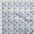 thumbnail image 3 of oneOone Cotton Cambric Baby Blue Fabric Florals Fabric For Sewing Printed Craft Fabric By The Yard 42 Inch Wide-WHY, 3 of 4