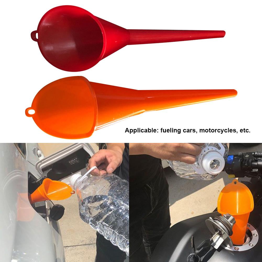 ulofpc Car Motorcycle Injector Nozzle Fueling Funnel Fuel Tank with Filter Net Driving Emergency Tool 