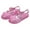 Pink, variant on Zanarzt Girls Jelly Sandals Toddler Girls Jelly Sandals Closed Toe Flat Jelly Shoes Water Beach Soft Rubber Sole Princess Dress Slides Yellow,9.5