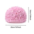 thumbnail image 3 of Elegant Floral Print Swim Cap For Comfortable Waterwear And Pool, 3 of 6
