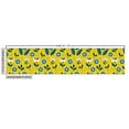thumbnail image 3 of Ambesonne Floral Fabric by the Yard Upholstery, Scandinavian Flowers Leaves, 1 Yard, Yellow Azure Blue, 3 of 5