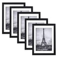 thumbnail image 1 of Coofit Cadre Photo Mural Moderne : 5 Pcs Cadre Photo 5 x 7 Pouces avec Passe-Partout, 1 of 9