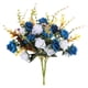 thumbnail image 1 of Inteprter 2 unids/set patrón tridimensional completo rosas falsas decoraciones de multicolor opcional fino Decoración azul y blanco, 1 of 6