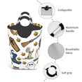 thumbnail image 4 of LNWH Seamless Halloween Pumpkin Ghost Pattern Laundry Basket, 50L Large Capacity Foldable Laundry Hamper, 4 of 6