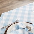 thumbnail image 4 of Buffalo Check Classic Farmhouse Tablecloth Light Blue & White, 60x84 Inch, WrinkleFree, Perfect for Rustic Kitchen and Dining Room Decor, 4 of 6