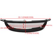 Kojem Front Bumper Upper Center Hood Grill ABS Black Badgeless Mesh Grille Upgrade for Toyota Corolla 2003 2004