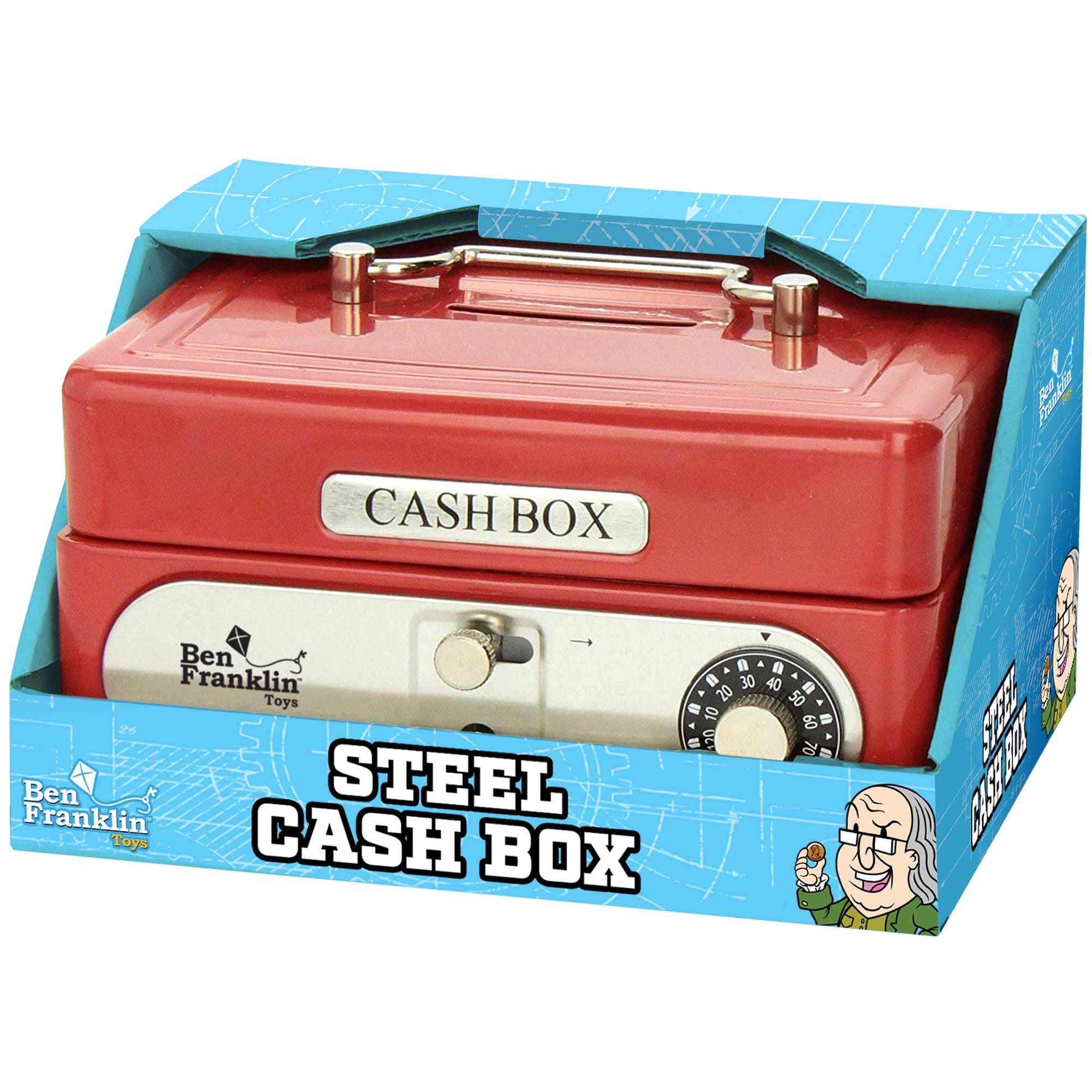 Ben Franklin Steel Cash Box