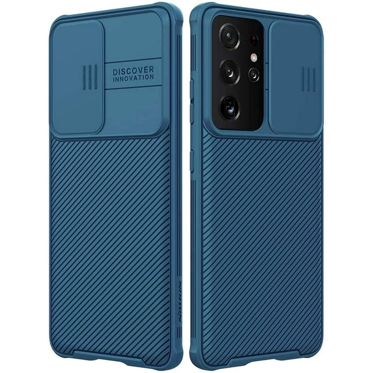 Samsung Galaxy S21 Ultra Case with Camera Cover, Hard PC Back