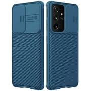imluckies for Samsung Galaxy S21 Ultra Case with Camera Cover, Hard PC Back & Soft Bumper, Protective & Slim Fit,