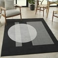 thumbnail image 2 of Nourison Modern Passion 4' x 6' Black/Grey Mid-Century Modern Indoor Rug, 2 of 7