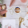 thumbnail image 6 of 3drose, Sunset Seen from San Buenaventura State Beach, Ventura, California, 3 inch Snowflake Porcelain Ornament, 6 of 7
